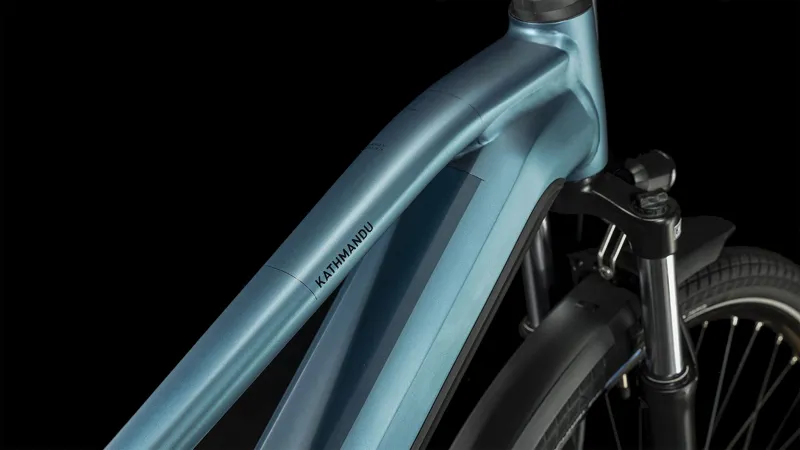 Cube Kathmandu Hybrid One 750 Trekking eBike in Blue/Black-1